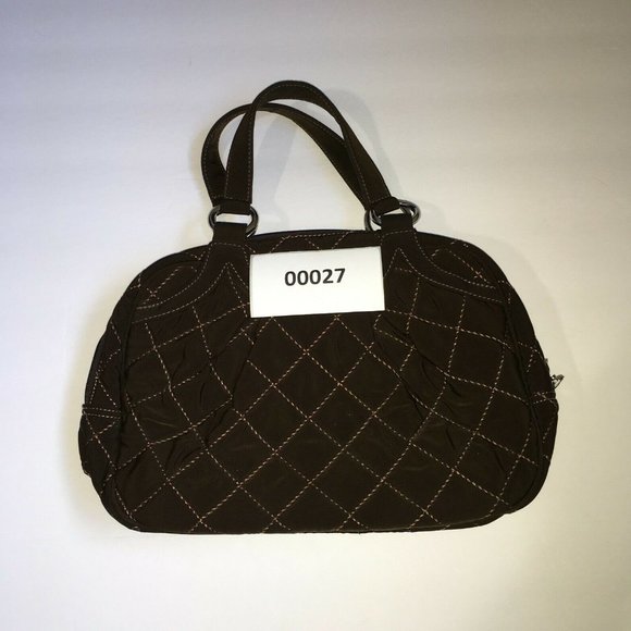 Vera Bradley Quilt Microfiber Purse Espresso Brown - Picture 7 of 7